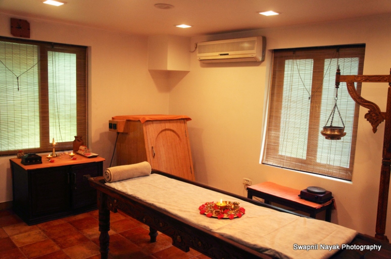 Interiors of the Spa at Club Mahindra Ashtamudi Resort
